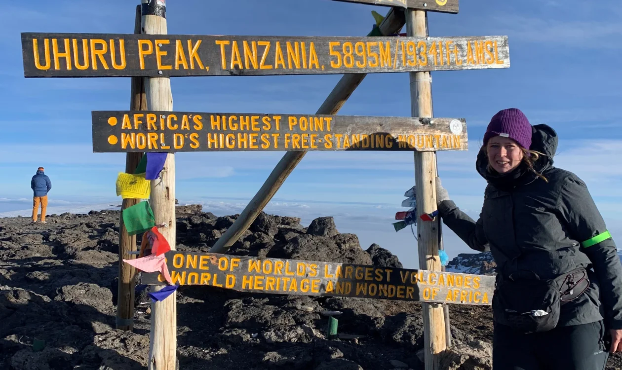 A Yorkshire Cancer Research fundraiser at the Mount Kilimanjaro summit
